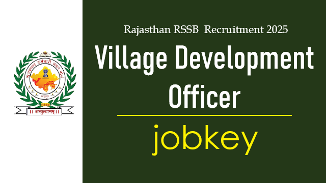 RSSB Village Development Officer VDO Online Form 2025-jobkey